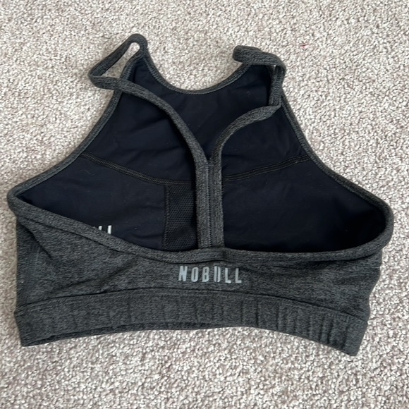 Nobull halter sports bra heather grey size extra small - Picture 2 of 2
